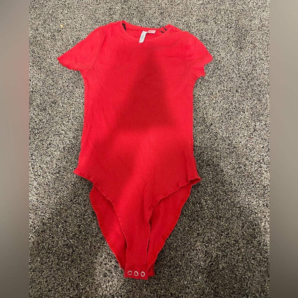 H&M red bodysuit